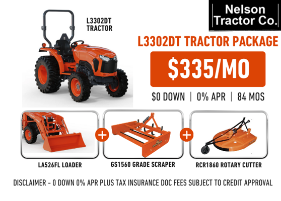 L3302DT Nelson Tractor package
